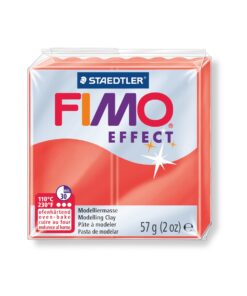 Полимерна глина Fimo Effect 8020 - 204 Translucent red