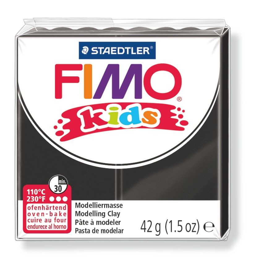 Глина Fimo Kids 8030 - 9 black