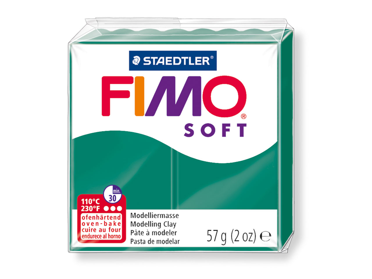 fimo_soft_8020_56_emerald Глина Fimo Soft 8020 - 56 emerald