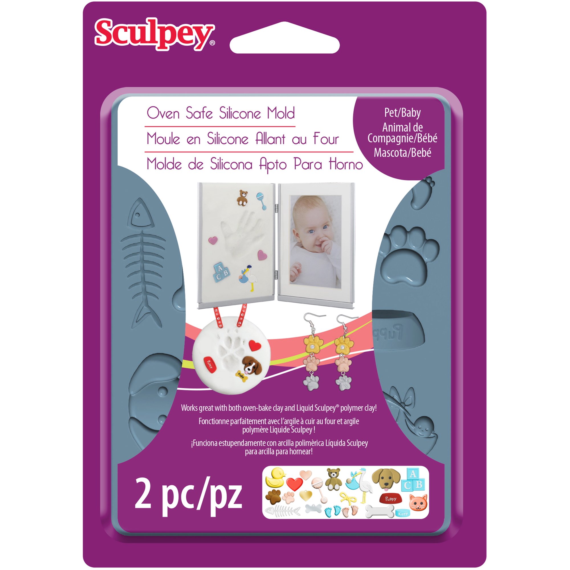 sculpey-mould-baby Молд за глина Pet/Baby Sculpey