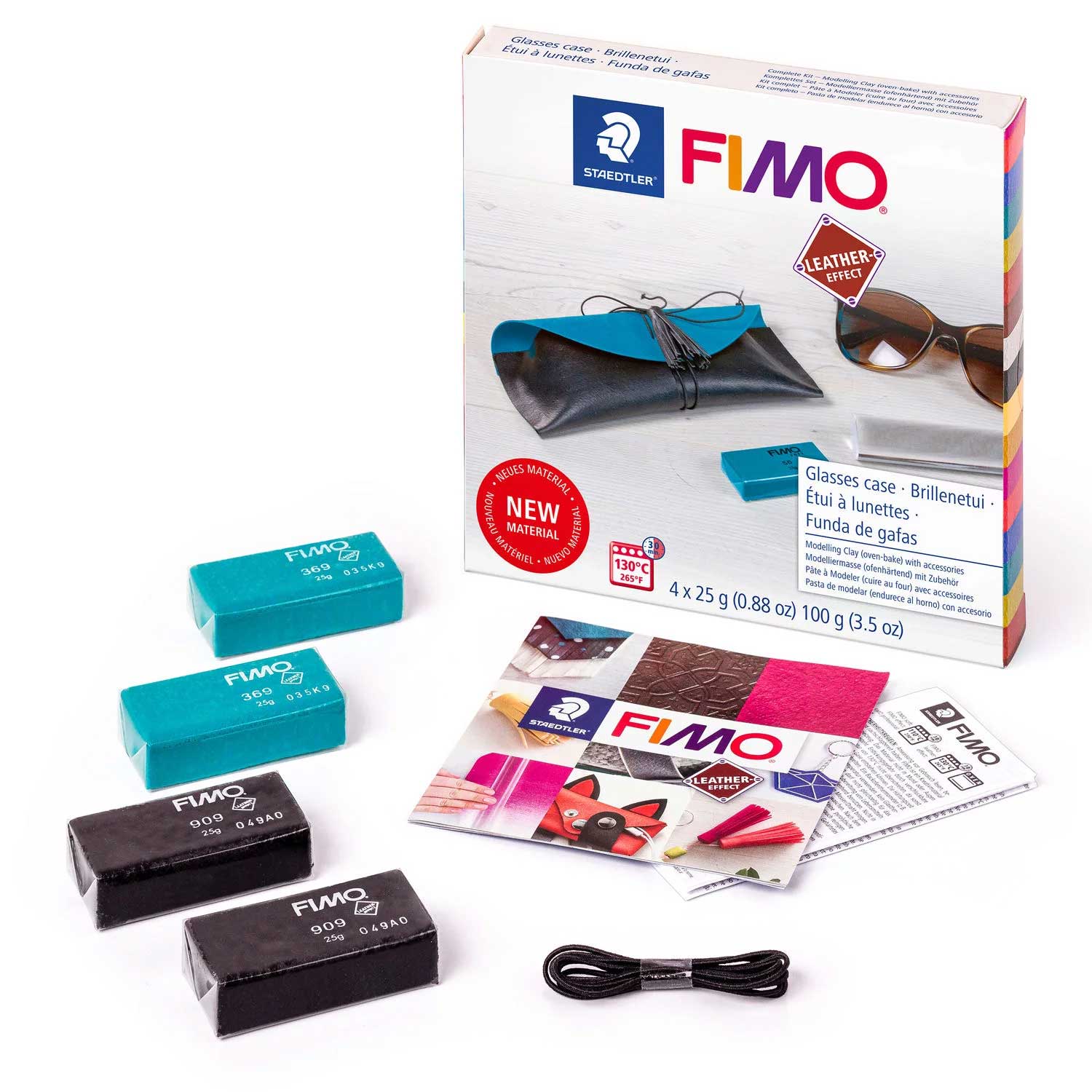 Комплект Glasses case с Fimo Leather