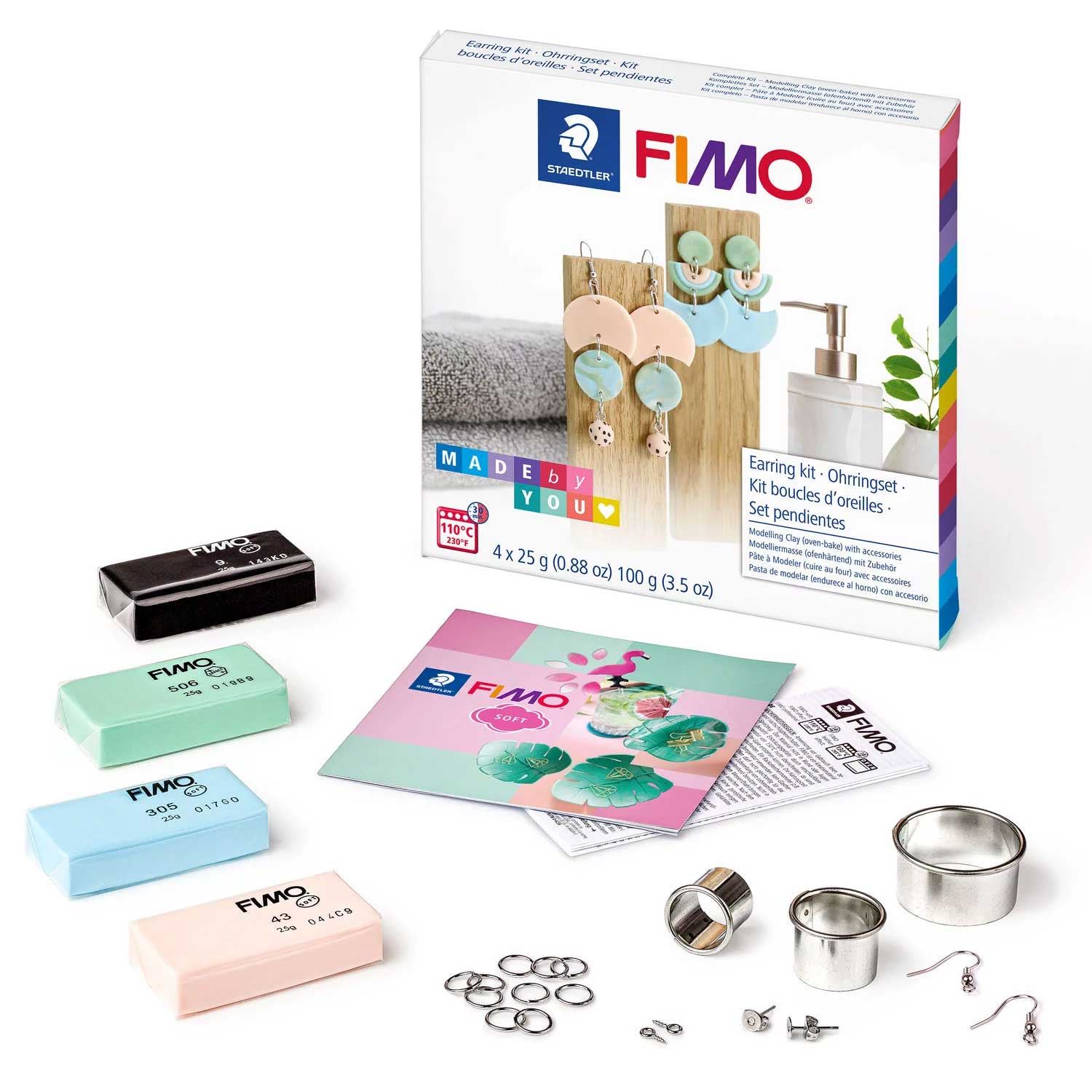 Комплект Earring kit с полимерна глина