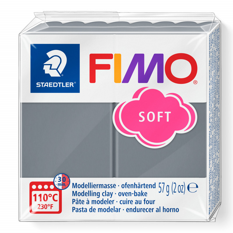 fimo-soft-no-t80-stormy-gray Полимерна глина Fimo Soft 8020-T80 Stormy Gray 57 г