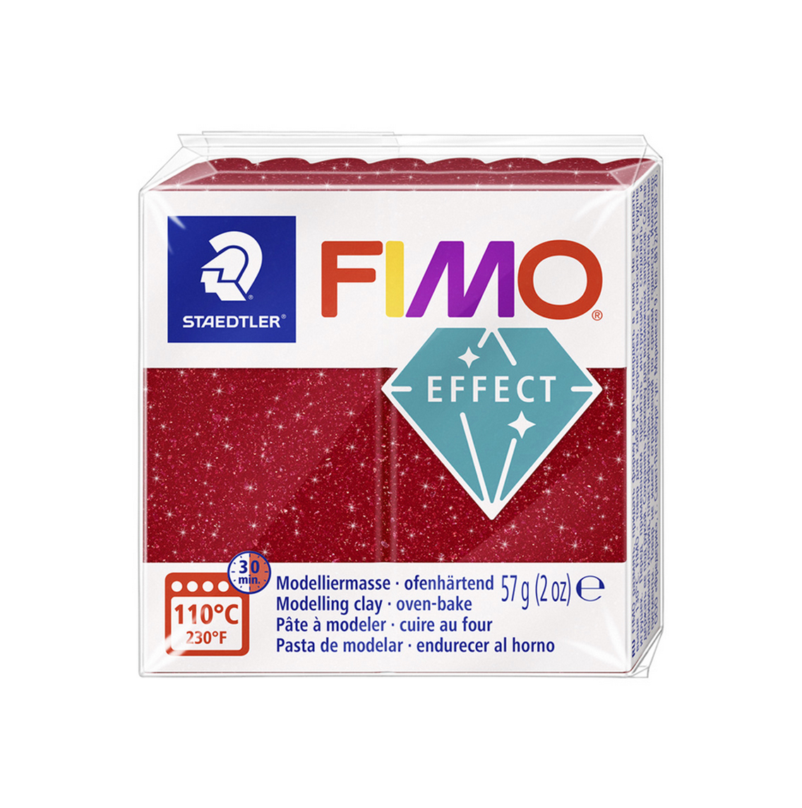 202 Полимерна глина Fimo Effect 8010-202 galaxy red
