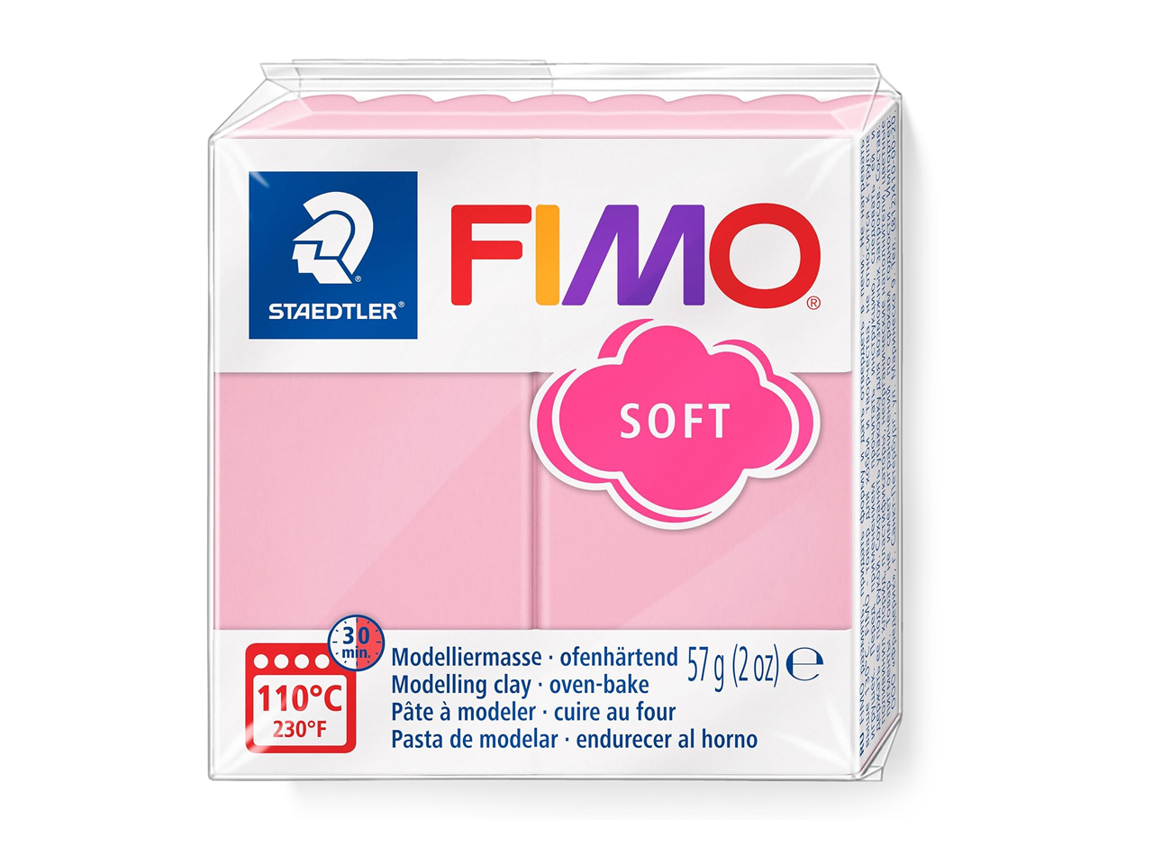 Полимерна глина Fimo Soft 8020-T21 Strawberry Cream